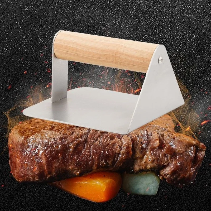 Stainless Steel Burger Press Non-Stick Grill Smasher Bacon Griddle Hamburger Mold Kitchen Accessories Tool Cooking