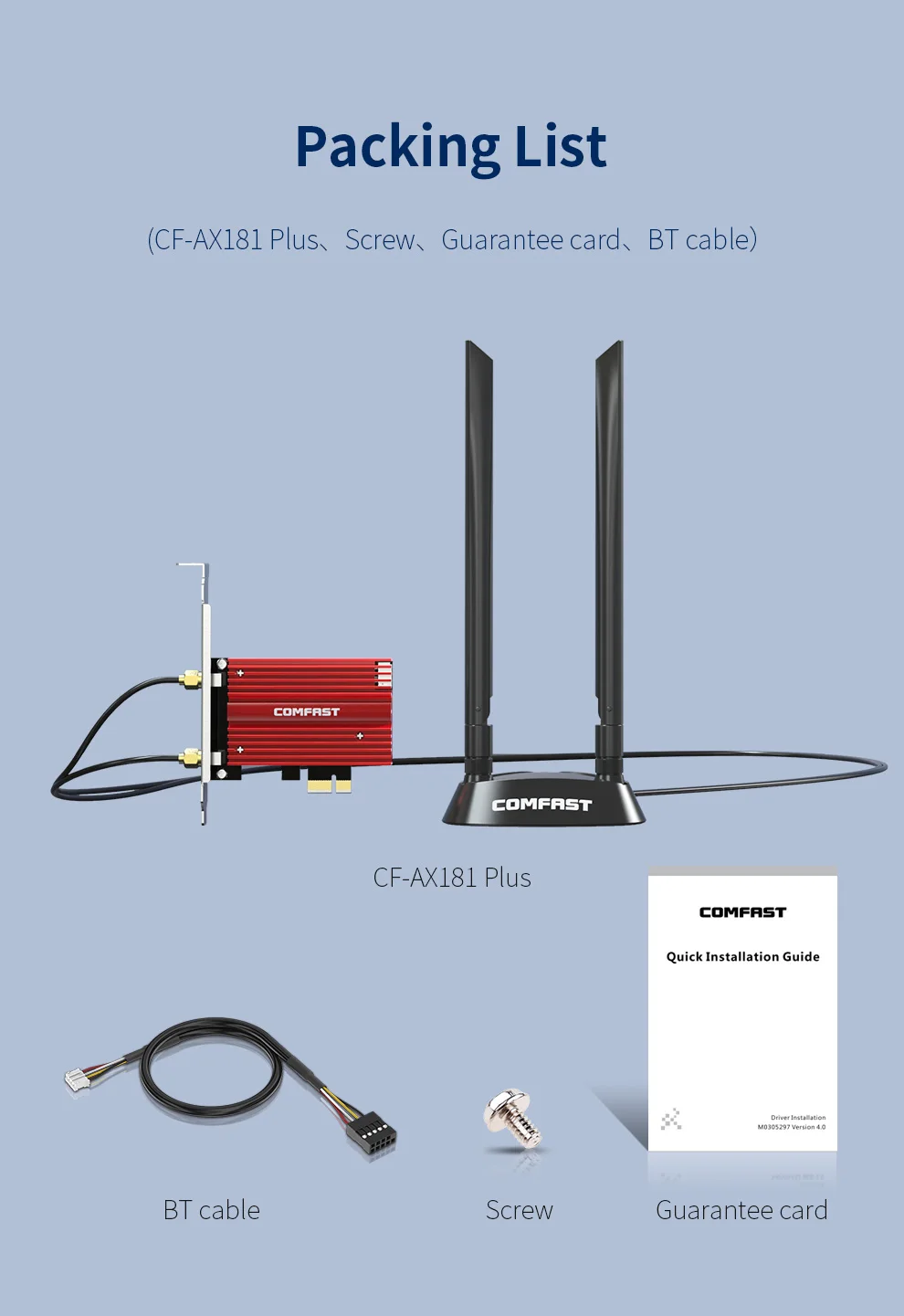 3000Mbps WiFi 6E Adapter wireless PCI-E Bluetooth 5.2 Dual Band Network Wifi PCIe Card Adapter 2.4G/5G 802.11ax For PC