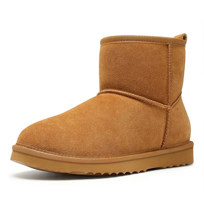 Women Suede Snow Boots Winter Warm Fuzzy Boots
