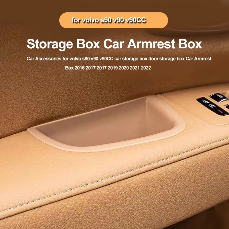 Auto-Styling für Volvo S90 V90 V90CC: Aufbewahrungsbox für die Türarmlehne, Seitentür-Aufbewahrungsbox, Auto-Zubehör
