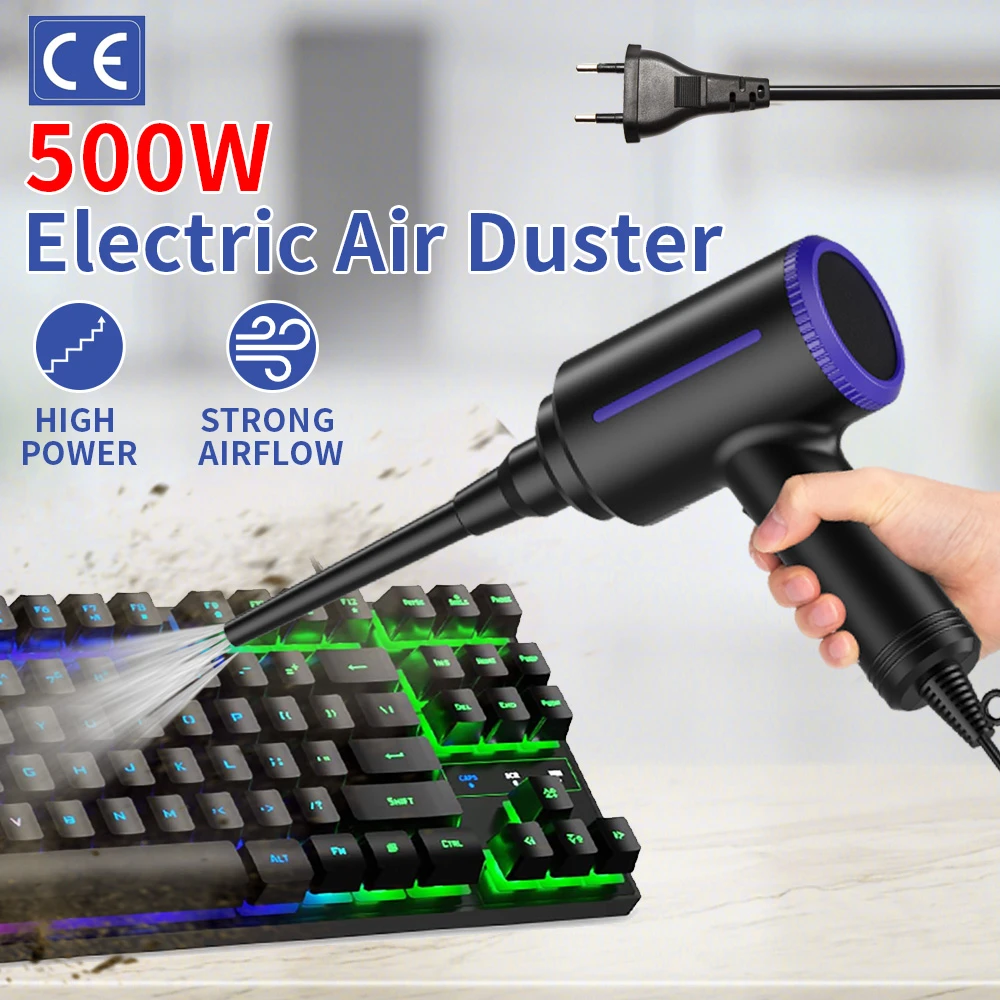 Electric Compressed Air Duster 500w Air Blower Air Cleaner For Keyboard