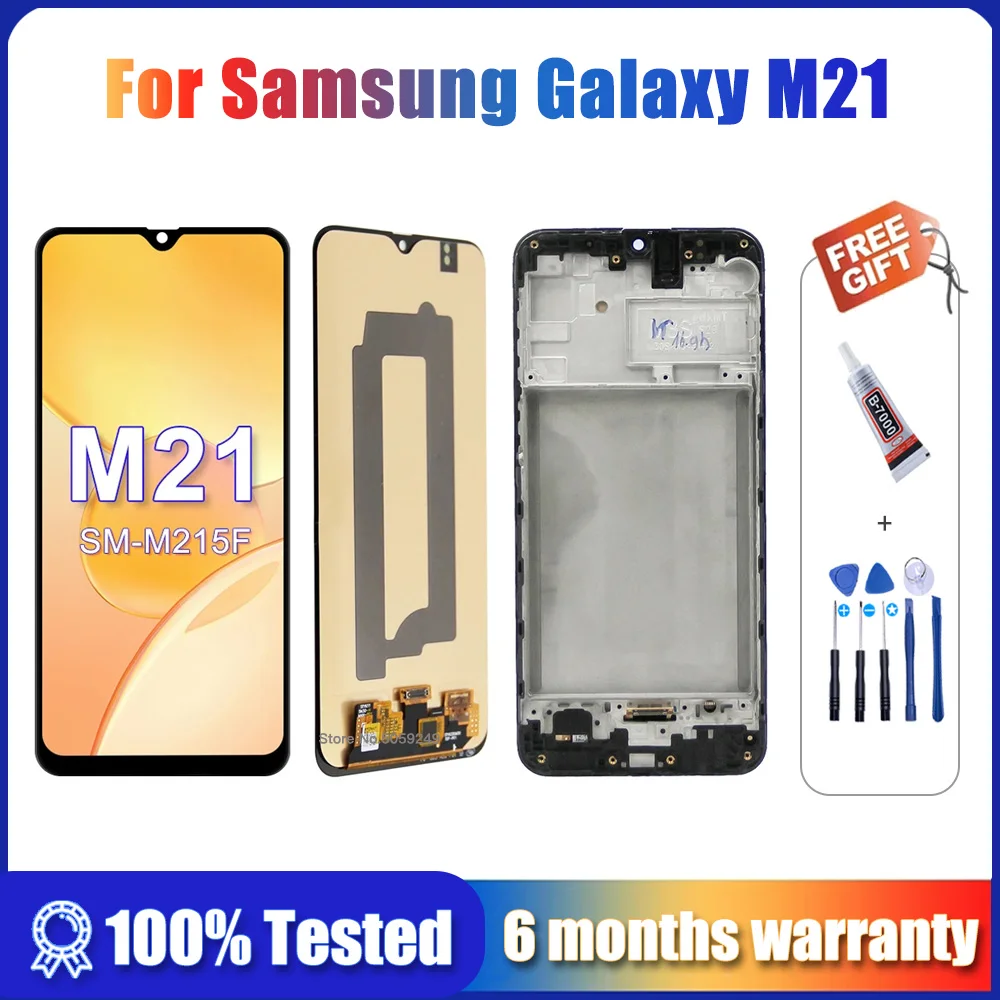 6-4-AMOLED-Display-For-Samsung-Galaxy-M21-M215F-LCD-Display-Touch ...