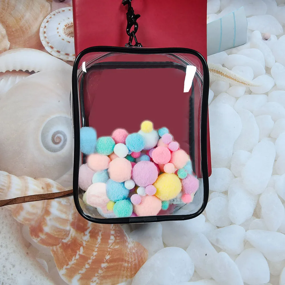 

Thicken Transparent PVC Mystery Box Keyring Zipper Organizer Box Keychain Bag Protect Mystery Toy Storage Case For Doll Toy
