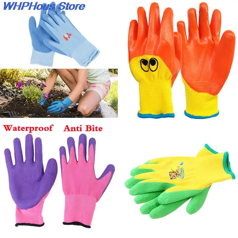 Protective gloves garden work gloves 2PCS for kids