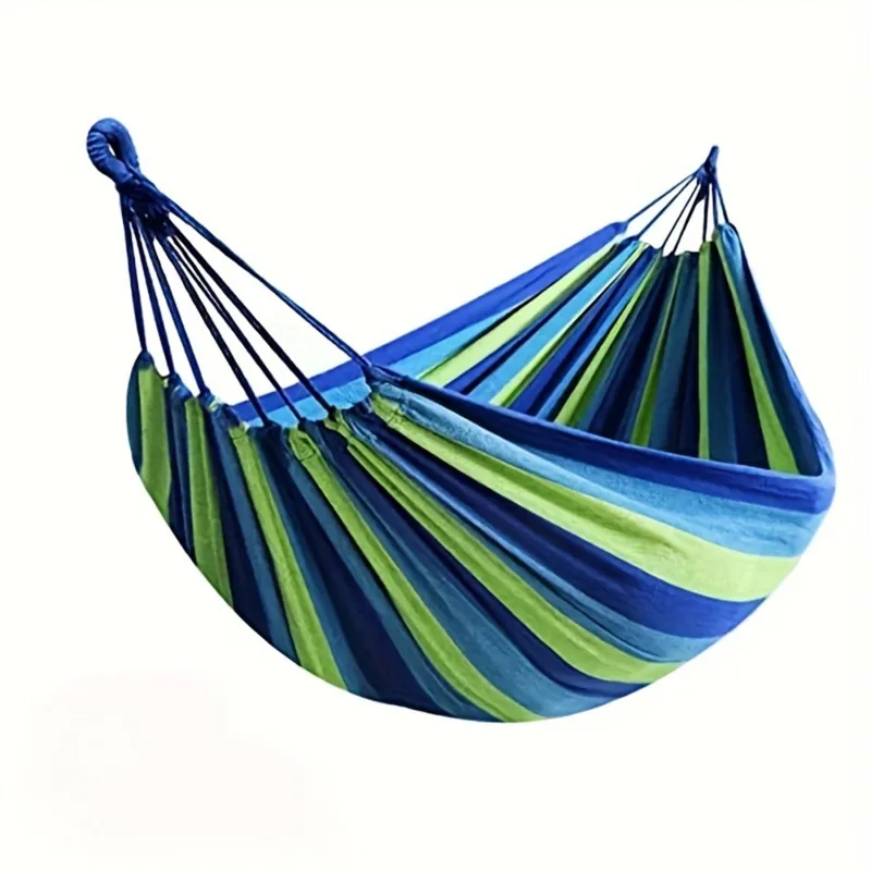 Hammock Leisure Durable Single Travel Swing Chair Hanging Bed Casual Hammocks for Patio Garden Backyard Outdoor Indoor with Bag