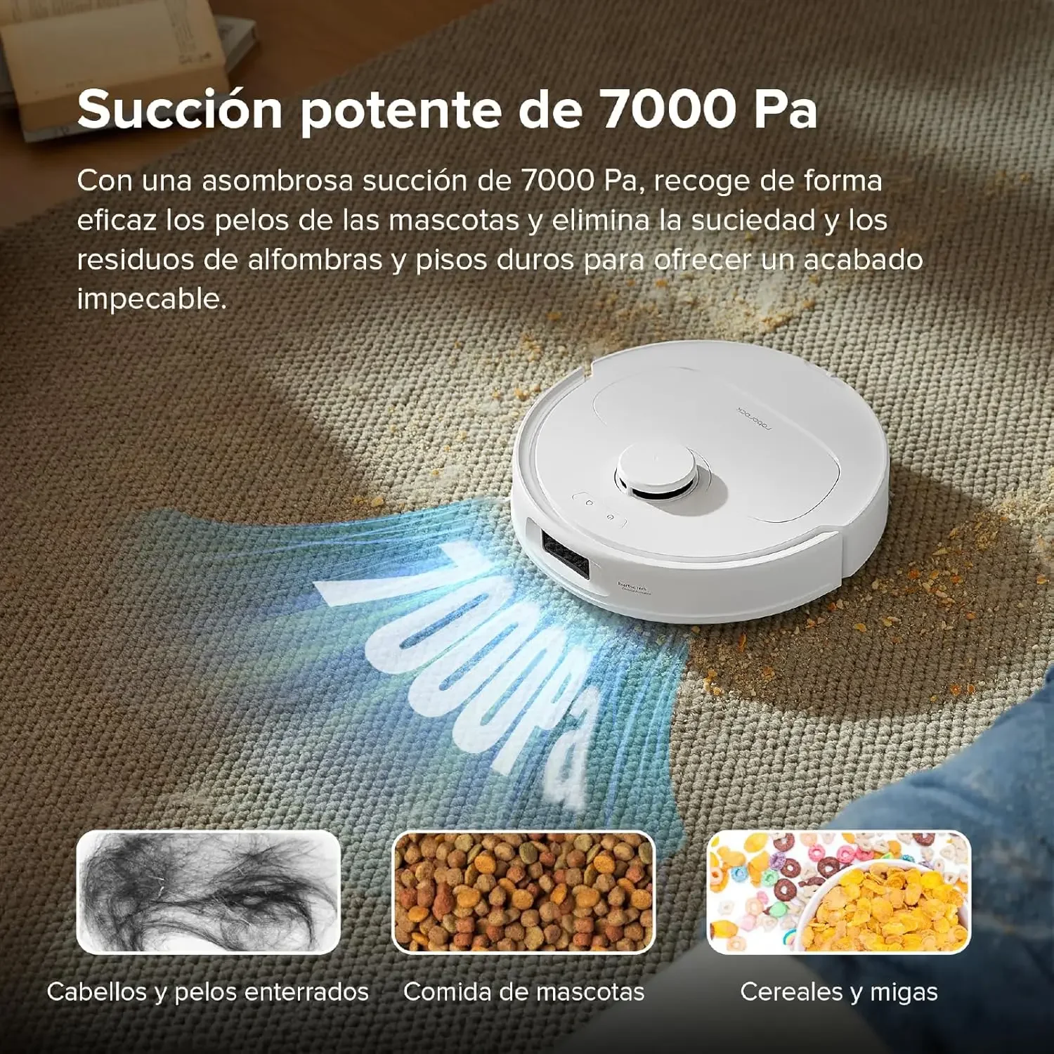 Qrevo S Robot Vacuum and Mop Self-Drying Auto Mop Washing 7000Pa Suction Self-Emptying & Refilling 10mm Mop Lifting 3