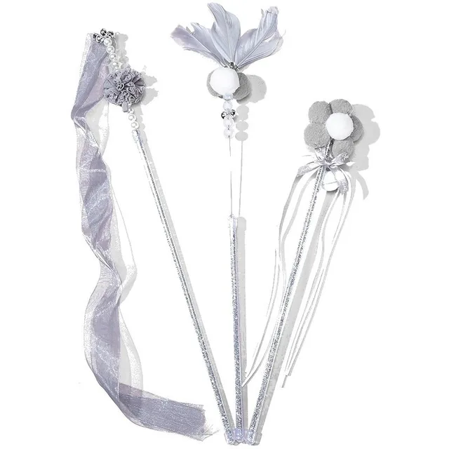 Pet Supplies Cat Toys Cat Teasing Sticks Self Play Bells Fairy Sticks Feathers  Self Fun  Bite Resistant  Long Pole  Cat Teasing 2