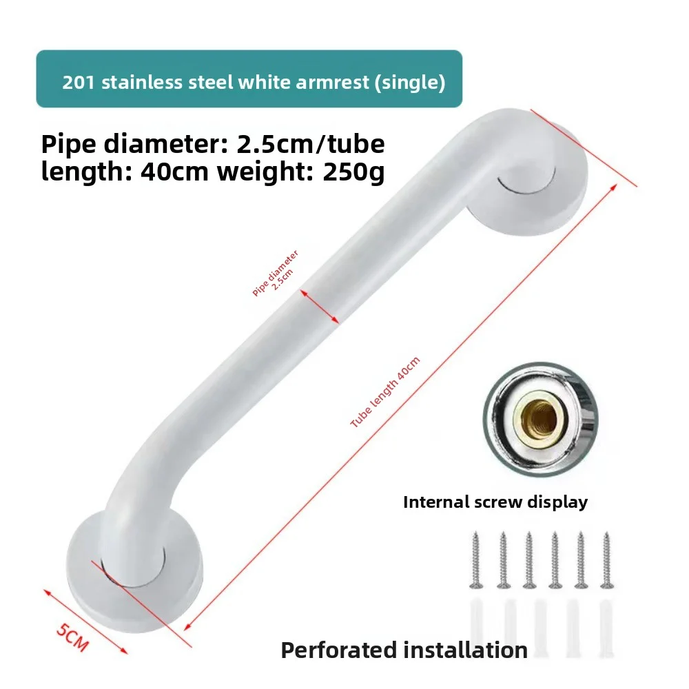 Premium Stainless Steel Anti-Slip Shower & Bathroom Safety Grab Bar with Towel Rack