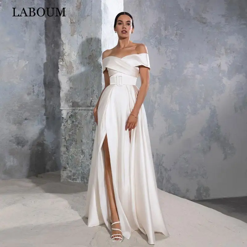 LaBoum Modern Off The Shoulde Wedding Dresses For Women 2023 Sexy High ...