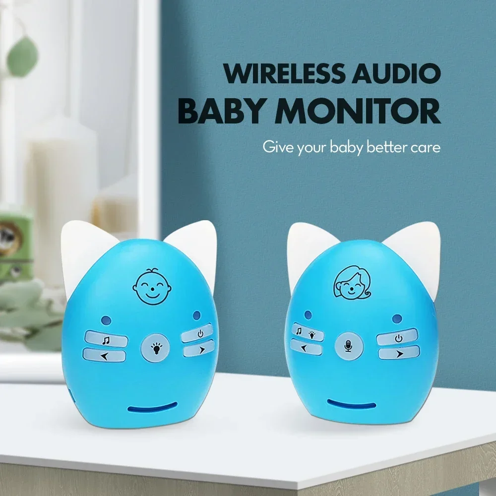 

V30 Portable Baby Sitter 2.4GHz Wireless Audio Baby Monitor Cry Vibration Alarm Sensitive Transmission Two Way Talk Cry Voice