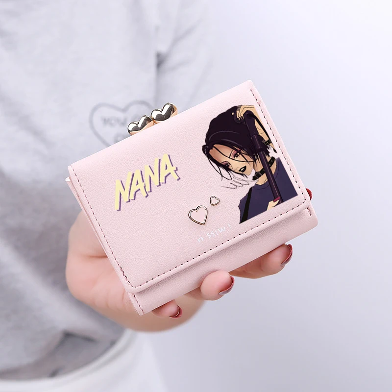 

Nana Cartoon Wallet Women Fashion Short Purse Female Mini Students Lovely Small Card Holders for Girl