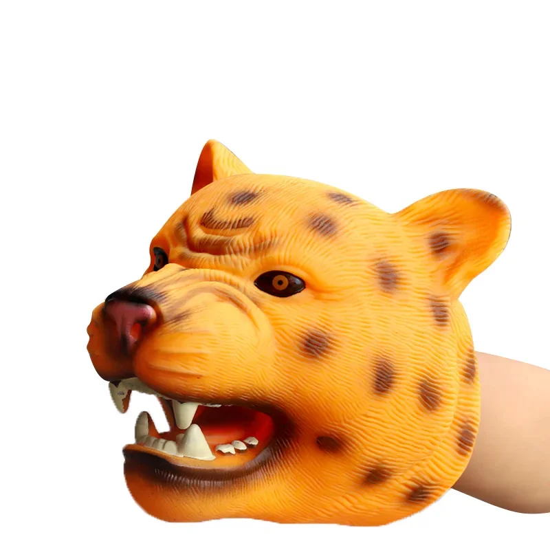 thumbnail image 1 of Hand Puppets Dinosaur head Model Toy T-Rex Dino Jurass Shark Tiger Park Dolls Dinosaur Worlds Soft Plush Toy for Boys Kids Gifts, 1 of 5