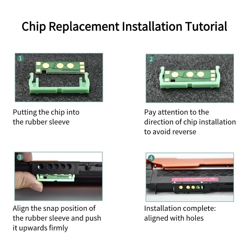 dmyon 20pcs CLT510S cartridge chips for Samsung SL-C510 SL-C563 C510 C510W C513 C513W C563FW C563W 563FW Printer toner chip