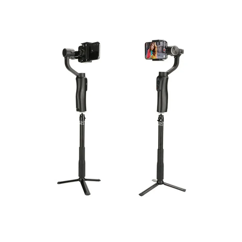 2in1 Metal Selfie Stick Tripod Monopod Portable Scalable Holder for DJI Osmo Mobile 2 3 OM4 5 6 Handheld Gimbal Accessories