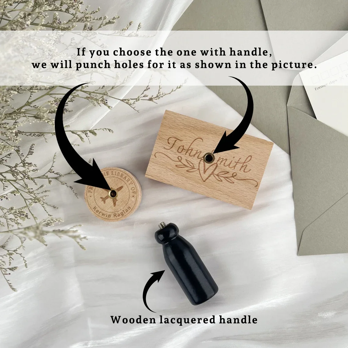 Wax Seal Stamp Self Inking Stamp Wooden Stamp Wedding Stamp Book Stamp Embossed Stamp Lacquer Seal Set Name Stamps Personalized Stamp Wooden Stamp Seal Wedding Invitation Envelope Student Scrapbook Card Making Rubber DIY