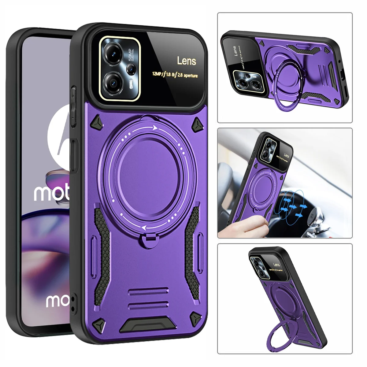 Magnetic Stand Military Grade Shockproof Magsafe Armor Case