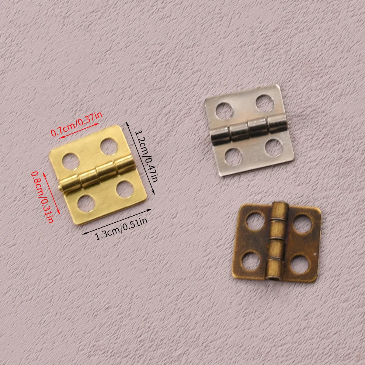 Iron plated copper gift box small hinge 12 * 13mm handicraft hinge less than 1 inch