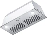 Hermitlux 30 inch Built-in/Insert Range Hood, 600 CFM 3 Speed Vent Hood, Ducted/Ductless Convertible, Charcoal Filters 1