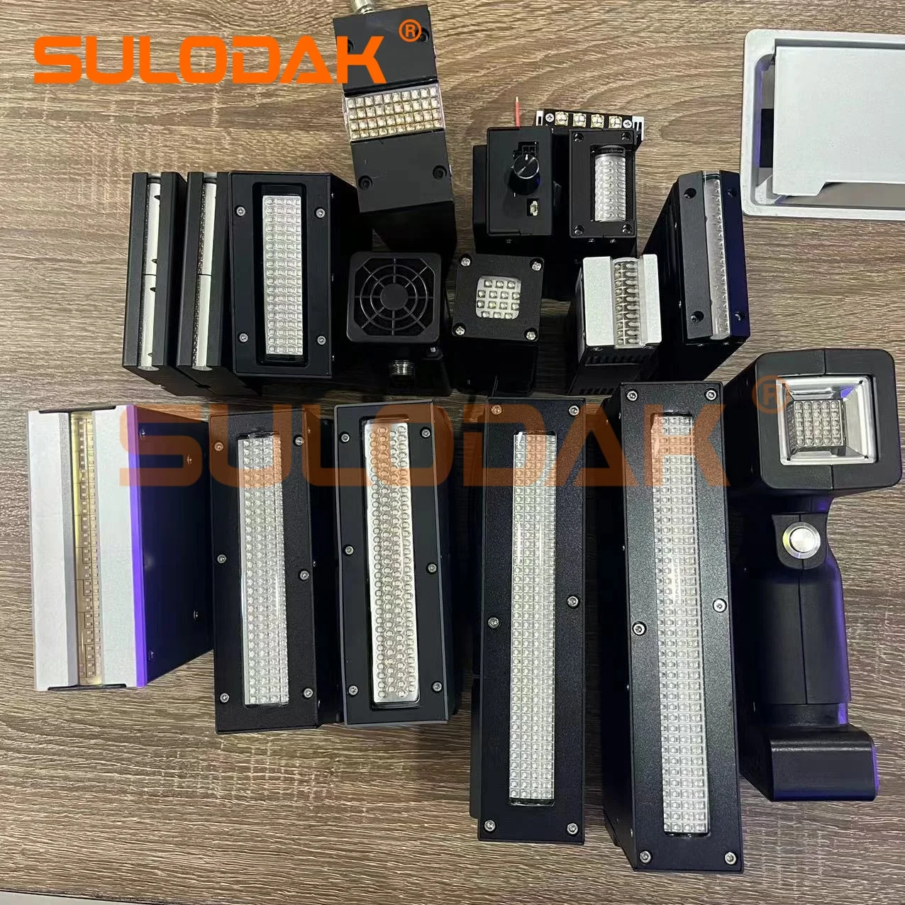 Air cooled UV LED curing lamp UV flatbed printer inkjet printer glue resin ink curing 365nm 395nm LED lamp