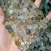 Natural Herkimer Diamond crystal round 6mm 8mm 10mm multicolor  38cm  loose beads Jewelry DIY for jewelry making 5