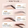 O‘CHEAL Waterproof Eyebrow Gel 4 Color Tint Liquid Cosmetic Enhancers Brow Cream Long-lasting 3D Mascara Cream Makeup With Brush 6