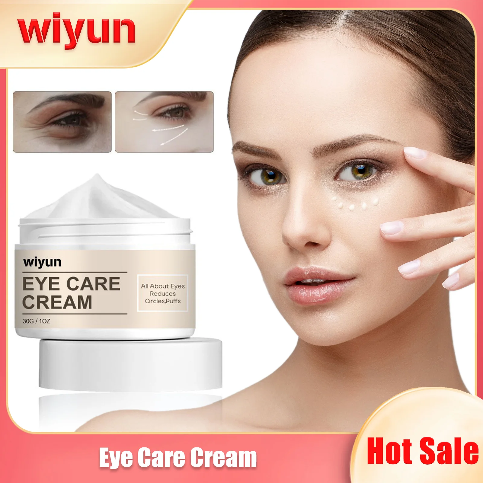 

Anti-Wrinkle Eye Cream Fade Fine Lines Reduce Puffiness Dark Circles Under Eyes Firm Brightening Contour Remove Eyes Bags Cream