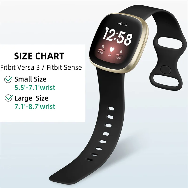 Silicone Sport Watch Band - Soft Strap Bracelet