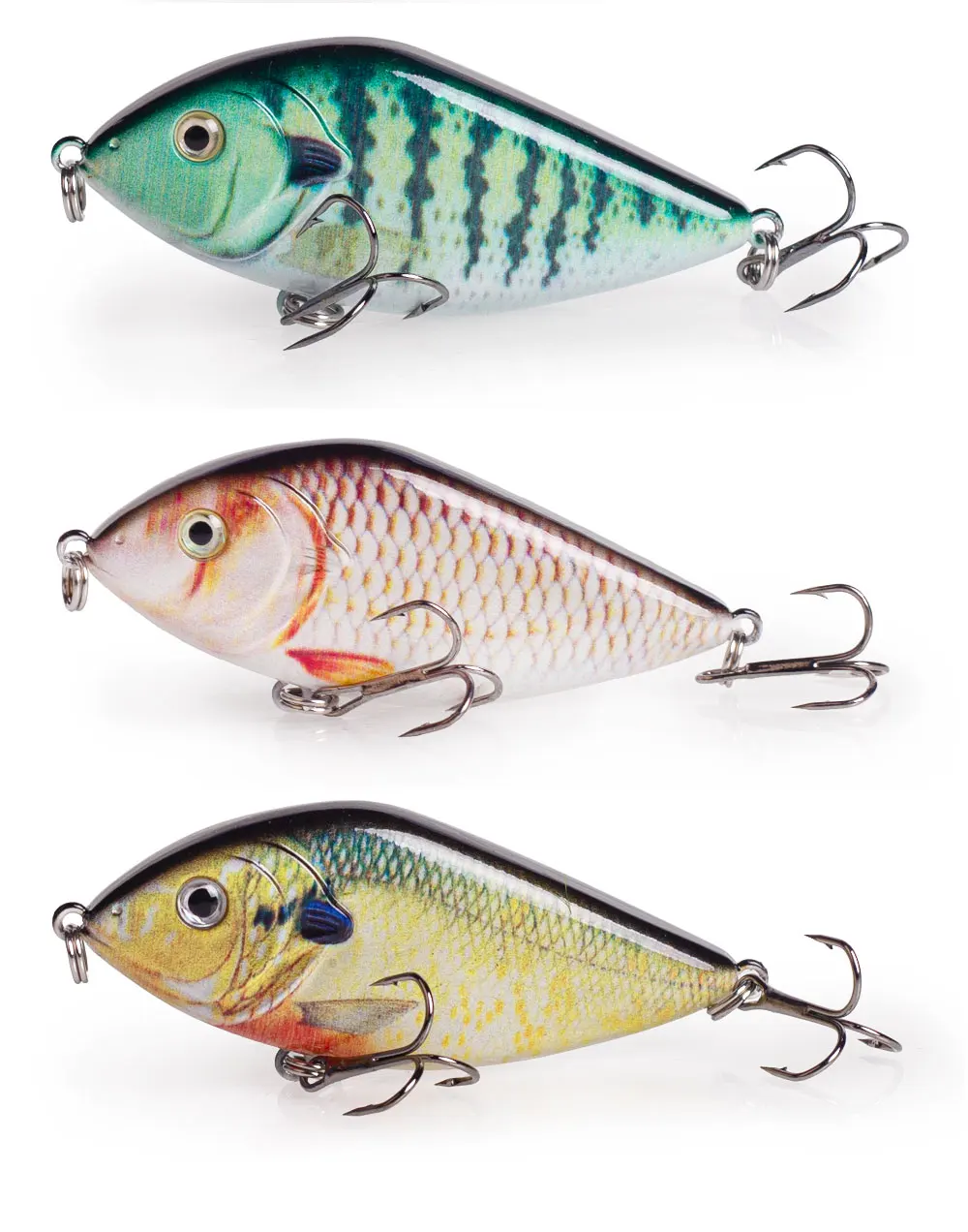 Hanlin Neu 70mm/14.5g Jerkbait Angelköder Rassel-Gleitköder Künstlicher sinkender Wobbler für Hecht und Barsch – Detail 11