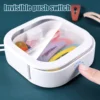 4Pcs Hair Tie Organizer Portable Travel Qtip Holder Small Hair Accessory Storage Containers Hanging Hair Clip Organizer Box for 1