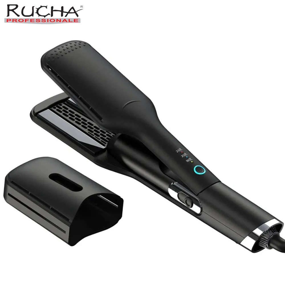 professional-hair-straightener-with-hot-air-ionic-hair-flat-iron-230°c-ceramic-coating-plate-hair-styler