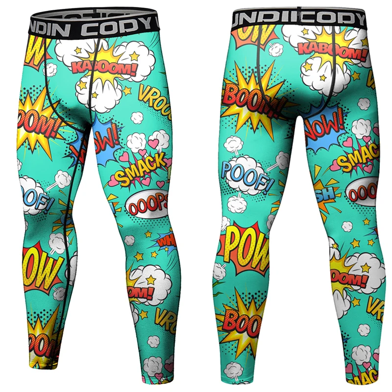 Men Running Leggings Sportswear Quick Dry Gym Fitness Tights Workout Training Jogging Sports Trousers Compression Sport Pants