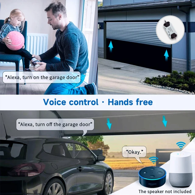 Tuya Garage Door Controller Door Opener Automatic WiFi Smart Home work with Alexa google home Voice Control App Remote Control 5