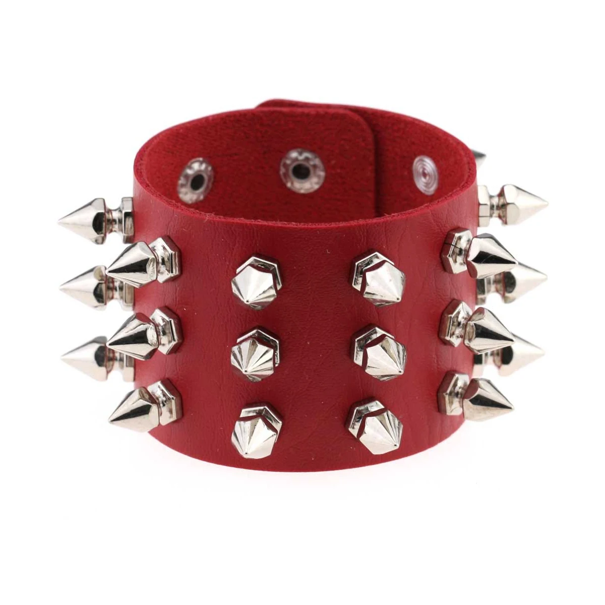Punk Rock Rivet Bracelet - Gothic Fashion for Men  Women Valentines Day  Halloween Gift
