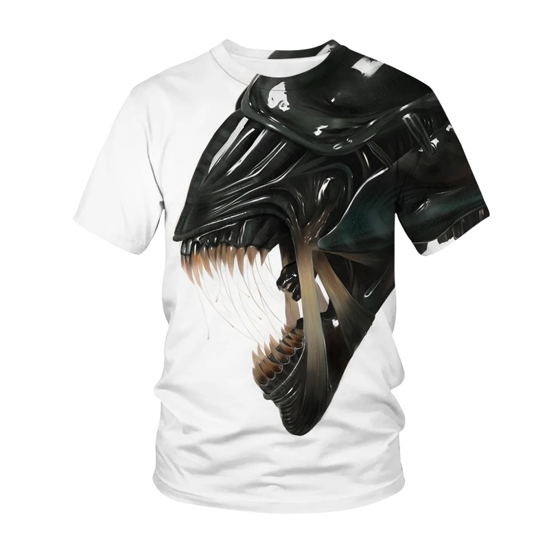New Alien T-Shirts Game Movie 3D Print Summer T Shirt Fashion Funny Kids Casual Boys Girls Unisex Crew Neck Hip Hop Tshirt Tops 6