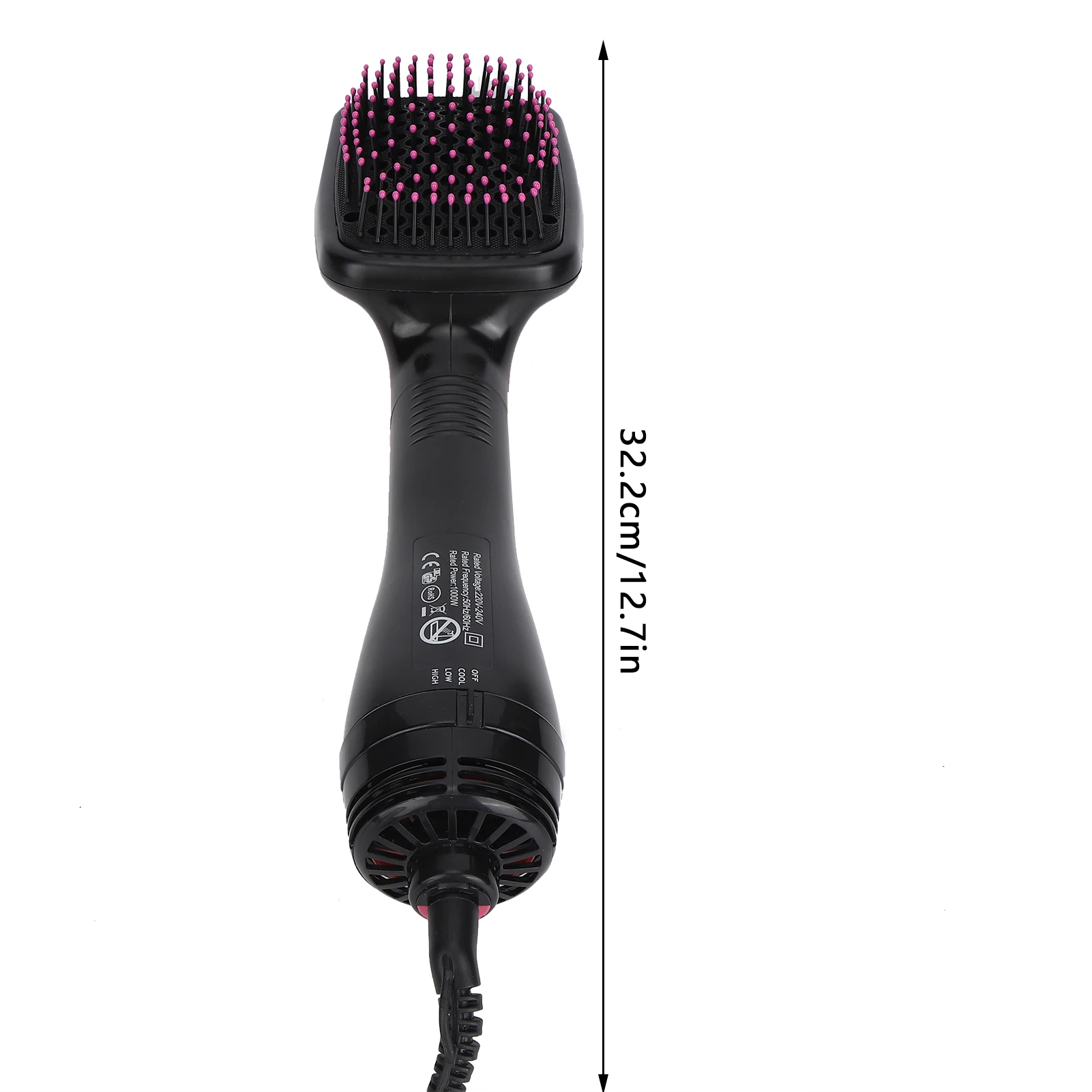 Hair Styling Comb, 1000W 2-in-1 Portable Hot Air Hair Dryer Comb Wet Dry Dual Use Hairdressing Tools EU Plug 220V