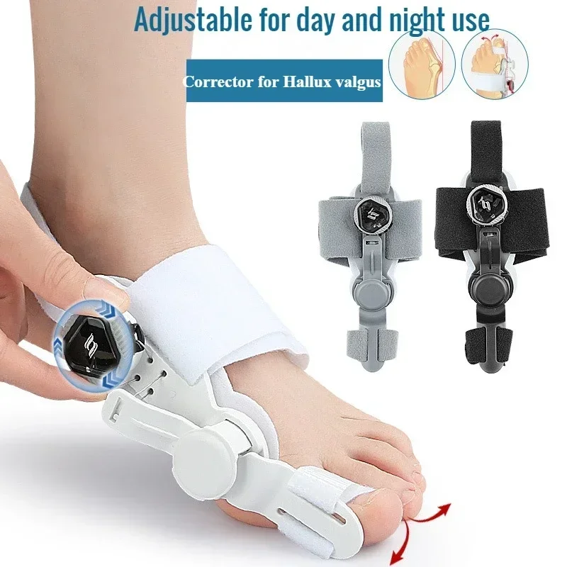 Bunion & Toe Corrector unisex foot hallux valgus braces rotatable toe separator straightener adjustable pedicure finger tool