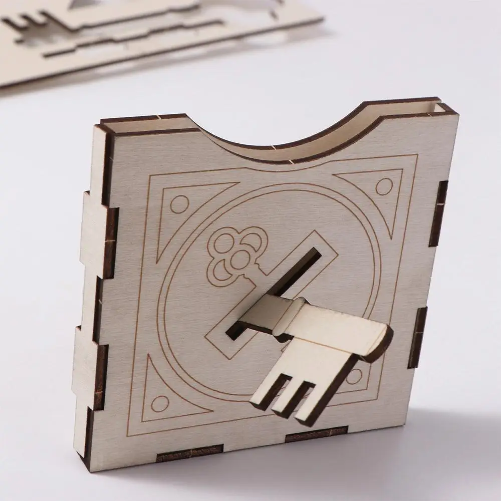 3D Puzzle Toys Assembling Wooden DIY Magic Set Educational Wooden Finger Magic Trick Colorful Brain Magic Pencil Box Gifts