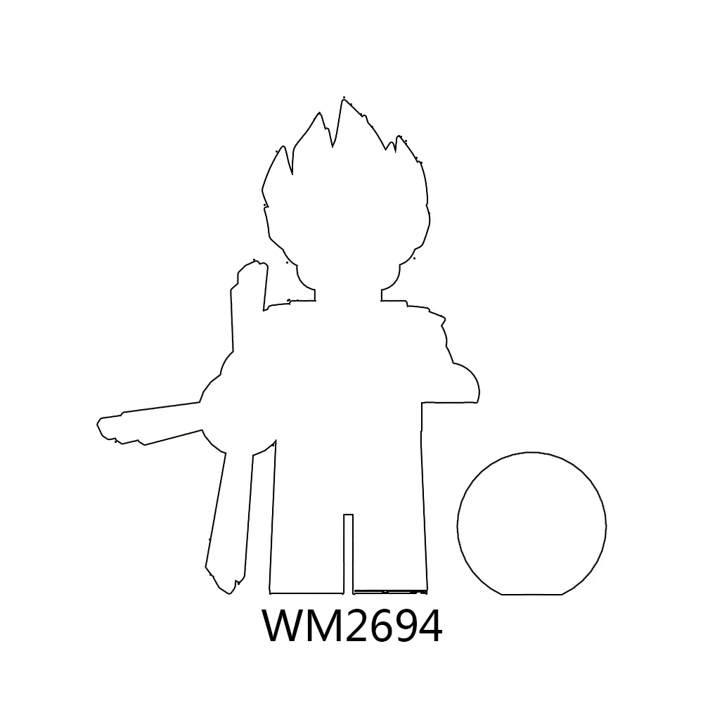 WM6180 애니메이션 피규어 빌딩 블록 장난감 WM2690 WM2691 WM2692 WM2693 WM2694 WM2695 WM2696 WM2697