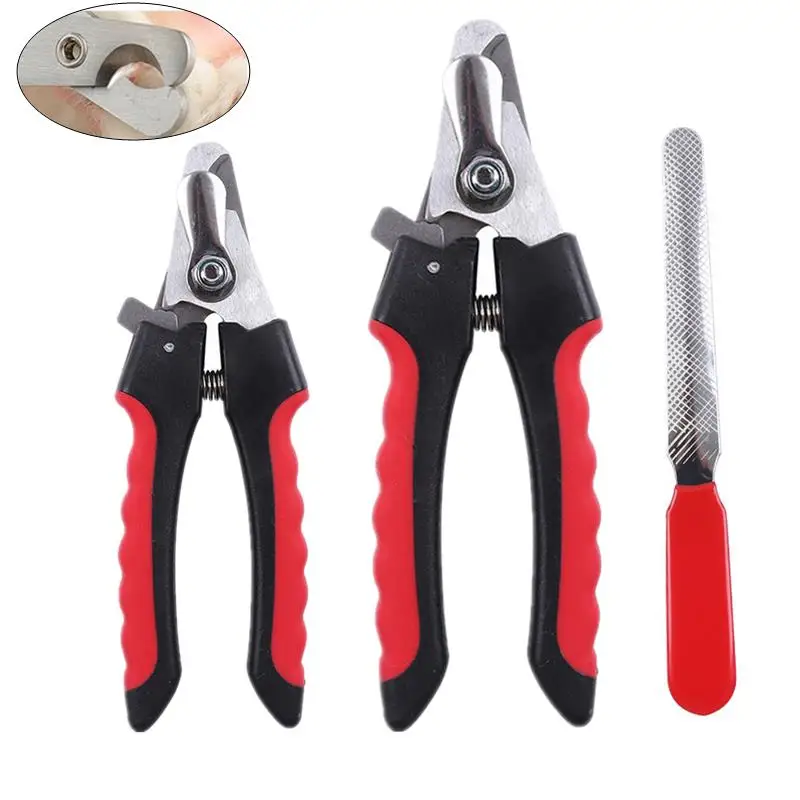 Pet nail clipper Professional Pet Cat Dog Nail Clipper Cutter Sickle Stainless Steel Grooming Scissors Clippers For Pet Claws Dog Supplies