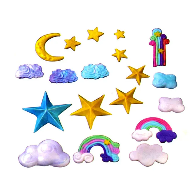 9Cps/Szett Szivárványos Süti Vágó Egyedi Gyártású 3D -S Nyomtatott Fondant Cookie Cutter Penész Torta Díszítő Szerszámok Sütő Dombornyomás - Image 4