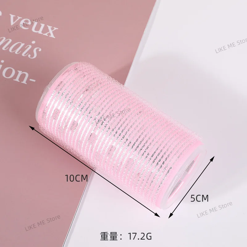 대형 셀프 접착 헤어 롤러 미용실 가정용 DIY 매직 스타일링 롤러 롤 컬러 헤어 여성 뷰티 도구 미용실 파마