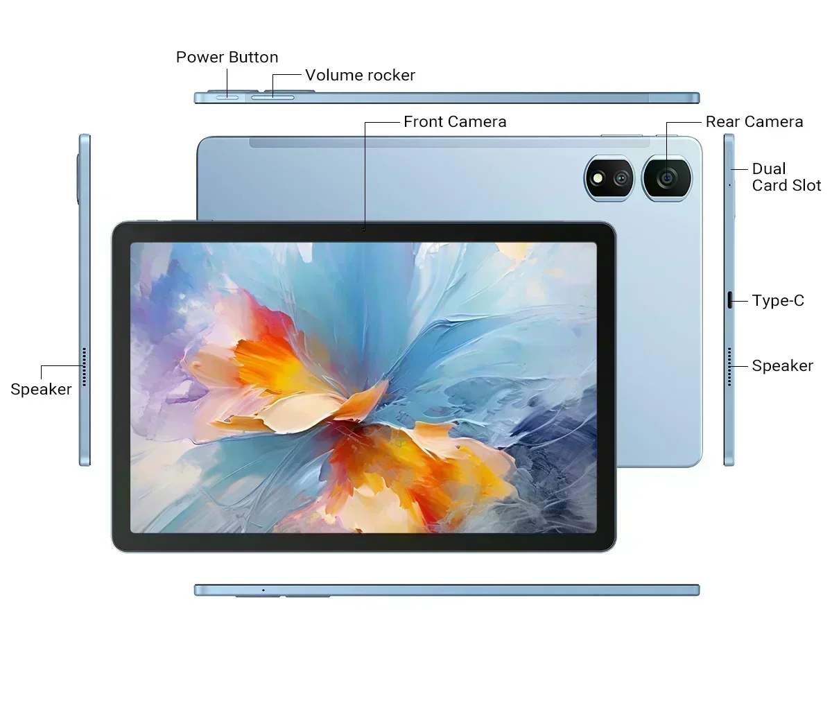 Blackview Tab 16 Pro Tablet 11'' FHD+ Display 8GB+256GB 13MP 8MP Widevine L1 7700 mAh Battery Android 14 Tablet PC 6