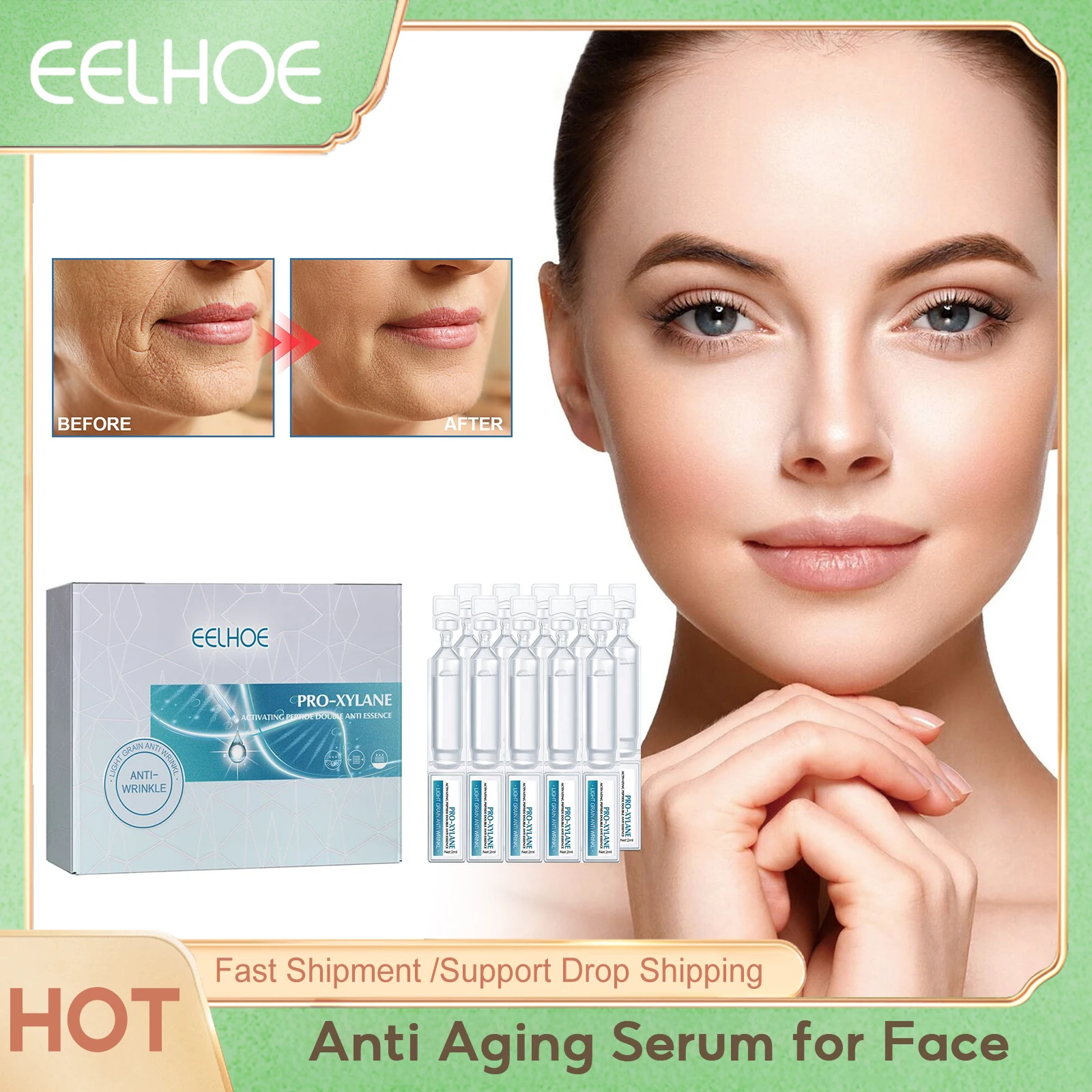 Anti Aging Serum for Face Rejuvenating Fade Fine Lines Anti Sagging Improve Skin Elasticity Brightening Moisturizing Skin Care