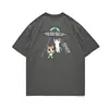American Trendy Brand Rip Dip Cartoon Cat Returns To The Alien Planet Niche American Trendy Couple Short-sleeved T-shirt 2