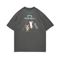 American Trendy Brand Rip Dip Cartoon Cat Returns To The Alien Planet Niche American Trendy Couple Short-sleeved T-shirt 2