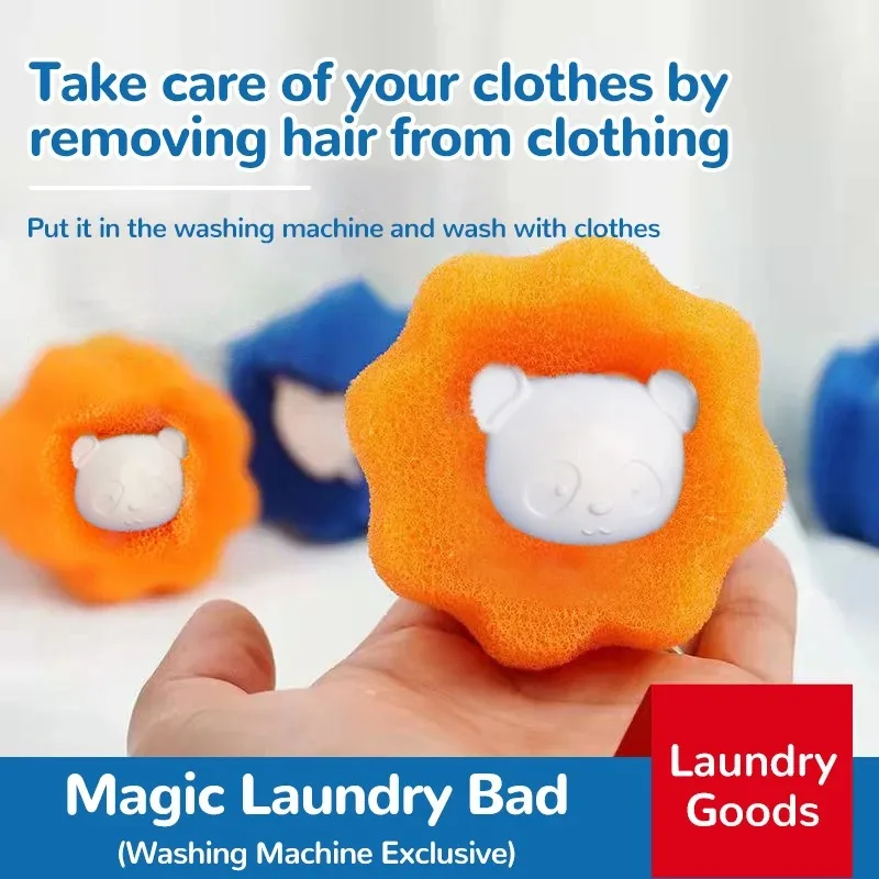 1/2/3PCS Laundry Ball Kit Reusable Washing Machine Hair Remover Ball Cleaning Lint Fuzz Pet Hairs Clothes Household Product laundry ball