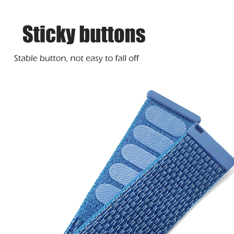 Premium Loop Woven Nylon Wrist Strap - Sport Bracelet Watchband Accessories
