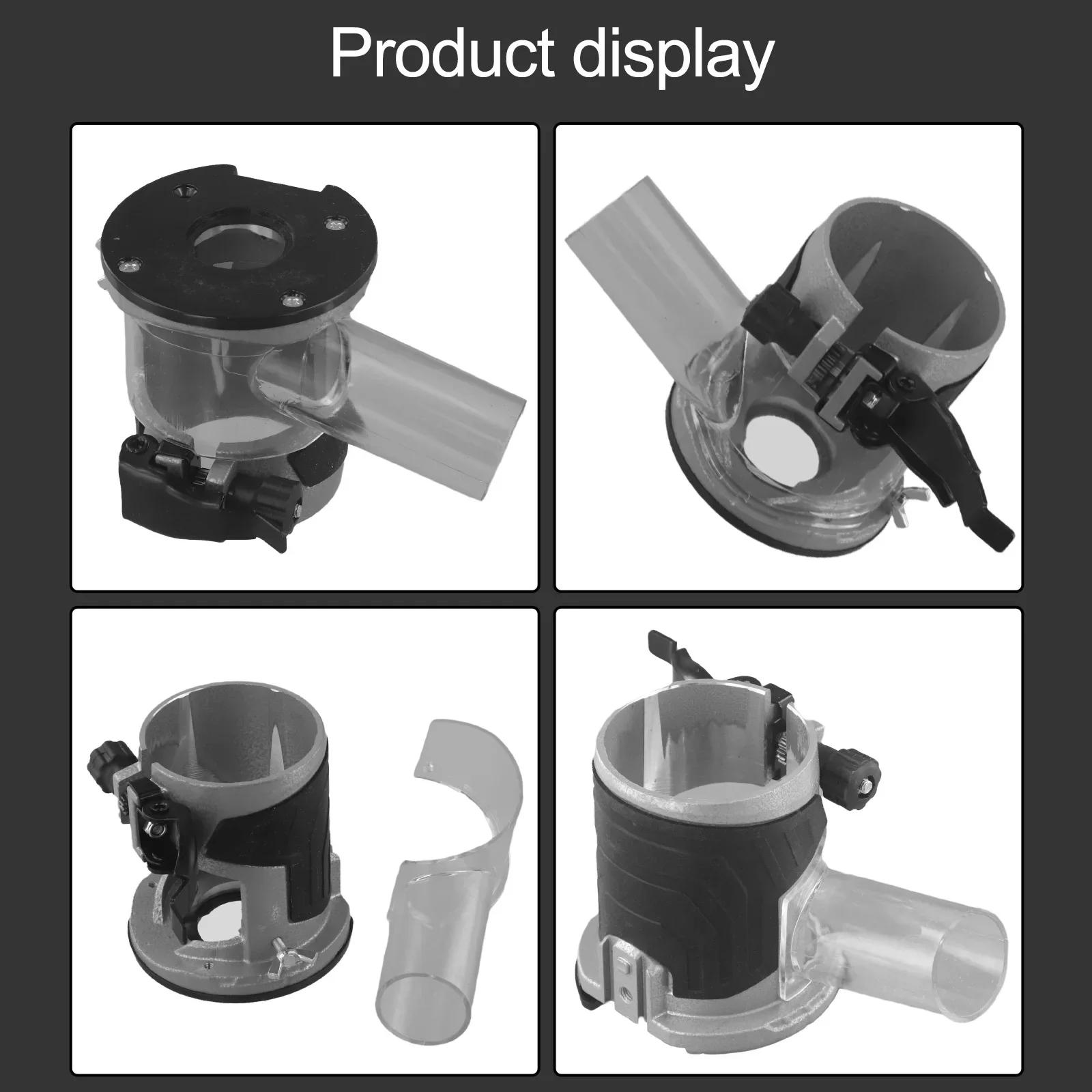 Router Base Dust Cover Wood Milling Cutter Base Trimming Machine Milling Stand Electric Trimmer For Woodworking Trimming