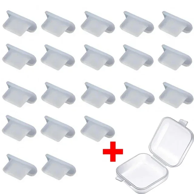 Silicone Dust Plug for Charging Port - Detachable Anti-Dust Protector Cap