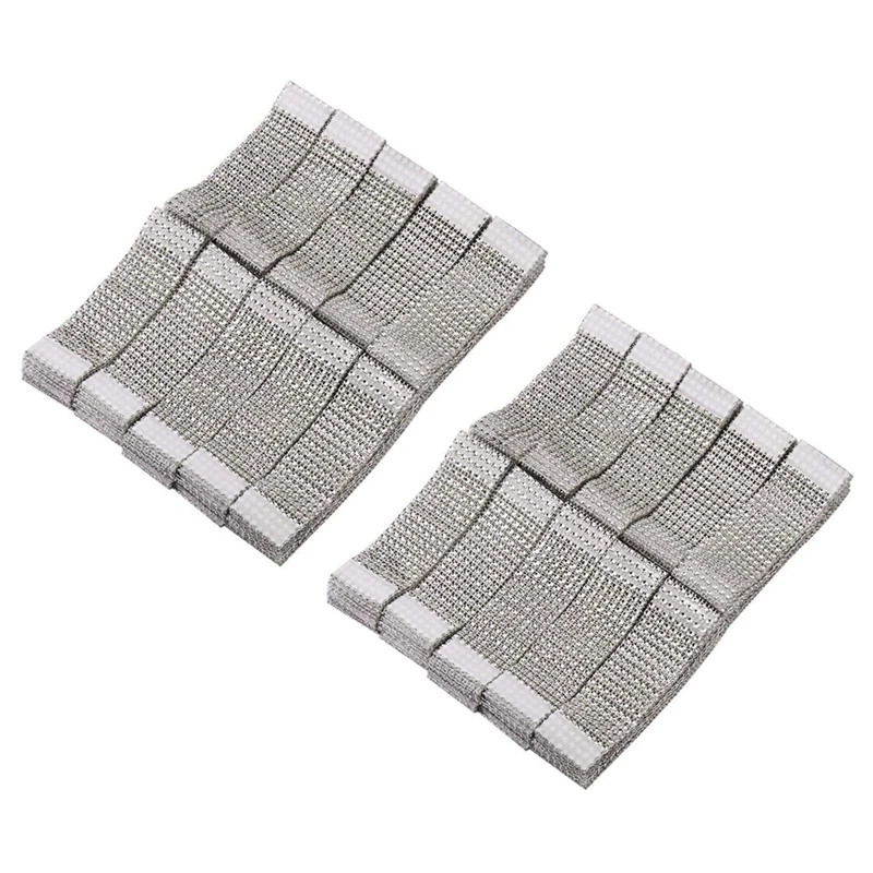 

Napkin Rings Rhinestone Napkin Rings Adornment For Wedding Party (200 PCS, Silver)